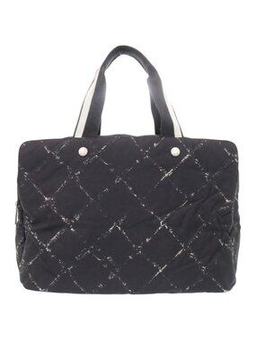 Chanel Travel Line Black Boston Bag